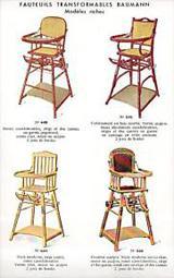 Traditionnelle Chaise haute Emile Baumann pour Bébé