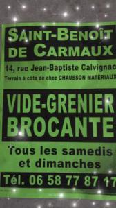 Brocante Vide-greniers de SAINT BENOIT DE CARMAUX