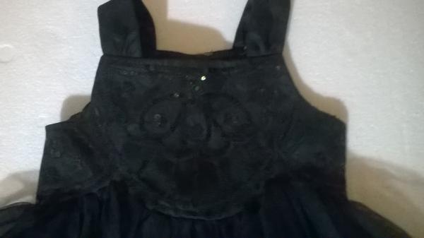 Robe enfant noire à sequin