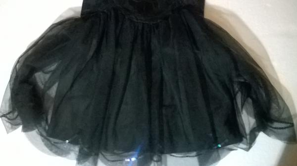 Robe enfant noire à sequin