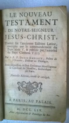 LE NOUVEAU TESTAMENT DE NOTRE SEIGNEUR JESUS CHRIST