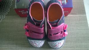 Skechers Baskets Fille Jeans Strass Lumières