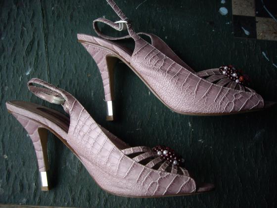 Sandales Vieux Rose talons 10 cm pointure 38
