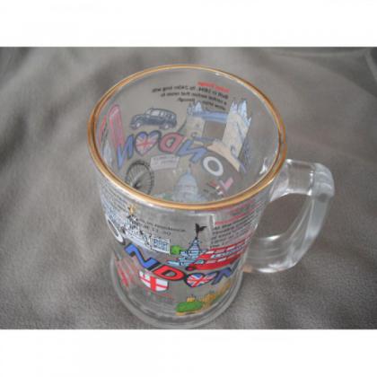 Grand cœur London Chope en verre
