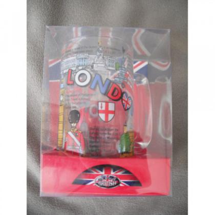Grand cœur London Chope en verre