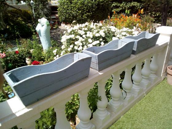 3 Jardinières en bois