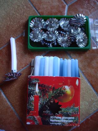 Bougies + bougeoirs décor Noël