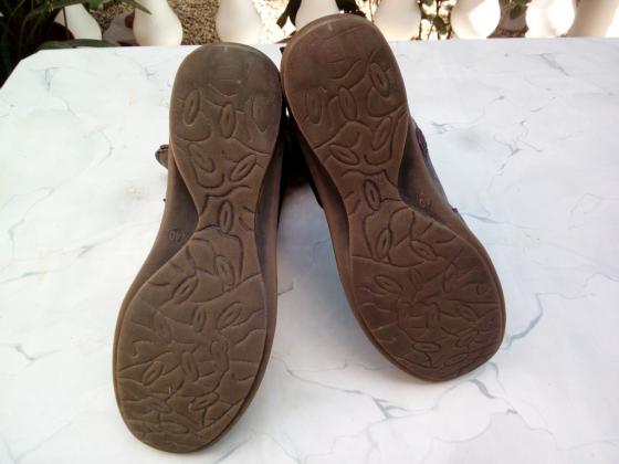 Bottines femme marron