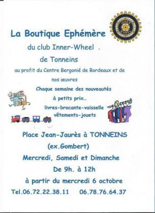 Braderie des Inner Wheel de Tonneins