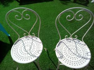 2 chaises fer forgé