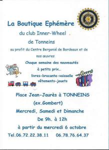 Braderie des Inner Wheel de Tonneins