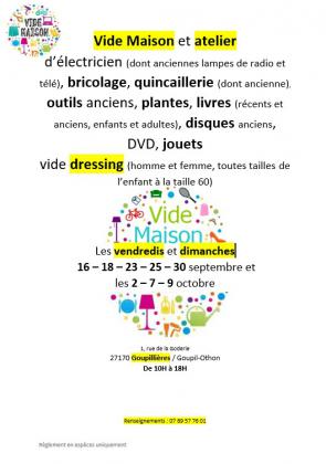 Vide Maison, atelier et vide dressing