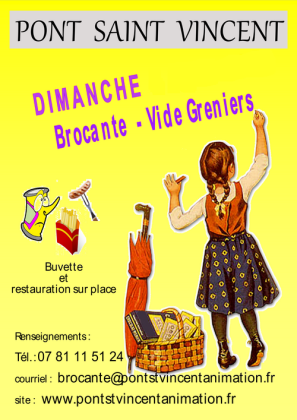 Brocante, Vide grenier - Pont-Saint-Vincent