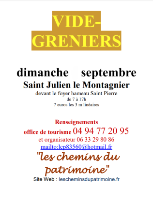 Vide-greniers - Saint-Julien