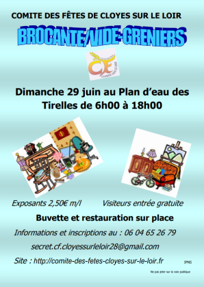 Brocante, Vide-greniers - Cloyes-sur-le-Loir