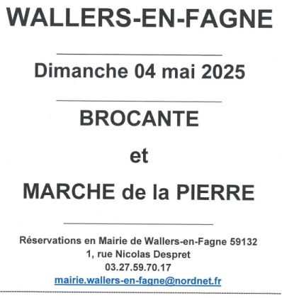 Brocante, Vide-greniers - Wallers-en-Fagne