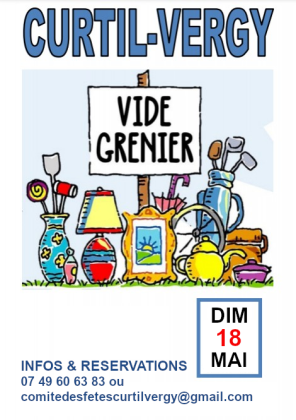 Vide-greniers Curtil-Vergy dimanche 18 mai 2025