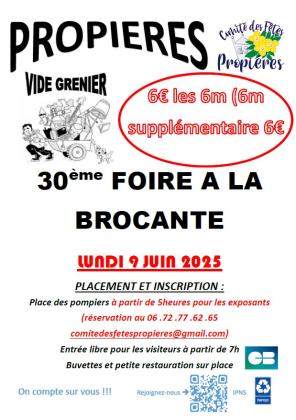 30ème Foire à la Brocante