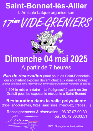 Brocante, Vide-greniers - Saint-Bonnet-lès-Allier