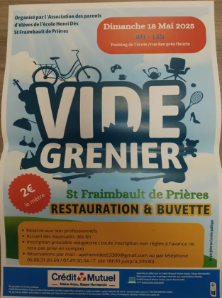 Vide-greniers - Saint-Fraimbault-de-Prières