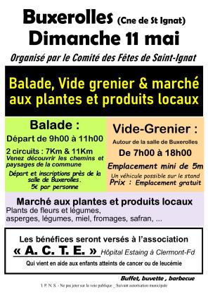 Balade, vide-grenier et marché aux plants - Saint-Ignat