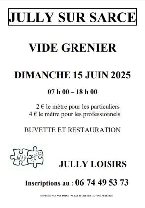 Vide-greniers - Jully-sur-Sarce