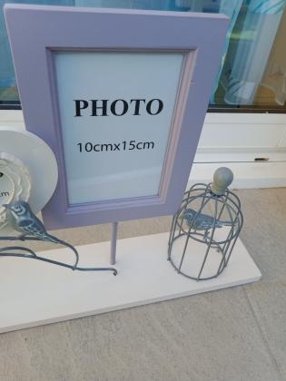 Porte Photos  en bois et fer