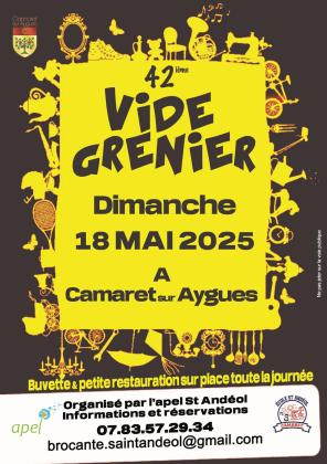 Brocante, Vide-greniers - Camaret-sur-Aigues