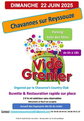 Vide-greniers - Chavannes-sur-Reyssouze