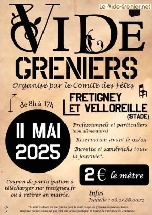 Vide-greniers - Fretigney-et-Velloreille