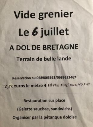 Vide-greniers - Dol-de-Bretagne
