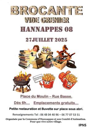 Brocante, Vide-greniers - Hannappes