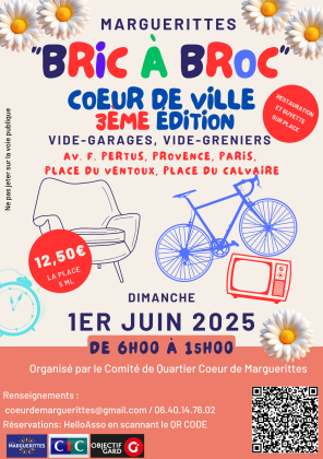 Bric à Broc Cœur de ville 3ème édition - Marguerittes