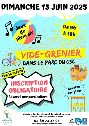 VIDE-GRENIER CSC Sainte-Pezenne