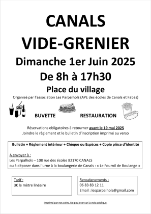 Vide-grenier de canals