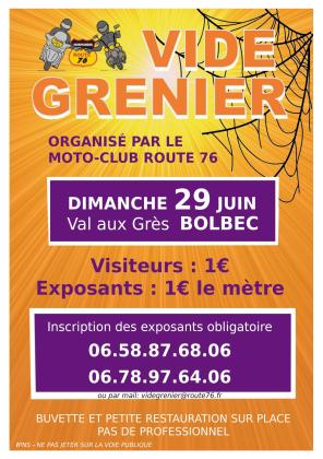 Vide Grenier Motoclub Route76