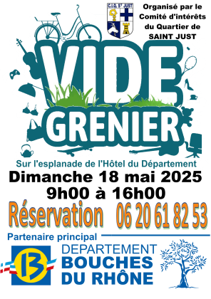 Vide greniers du Printemps à Marseille Saint Just