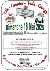 Vide-greniers - Auriac-sur-Vendinelle