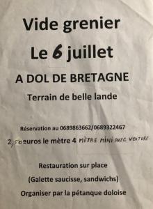 Vide-greniers - Dol-de-Bretagne