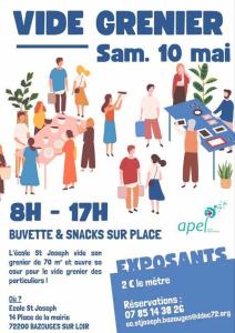 Vide-greniers - Bazouges Cré sur Loir
