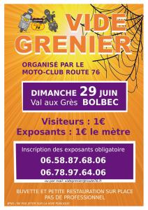 Vide Grenier Motoclub Route76