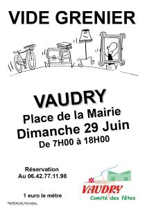Vide grenier Vaudry 29.06.2025