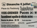 Vide-greniers - Toulon-sur-Arroux