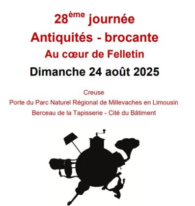 28ème Journée antiquités-brocante - Felletin
