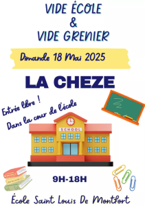 Vide école - Vide Grenier - La Chèze