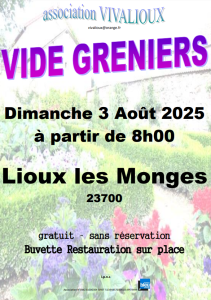 Brocante, Vide-greniers - Lioux-les-Monges