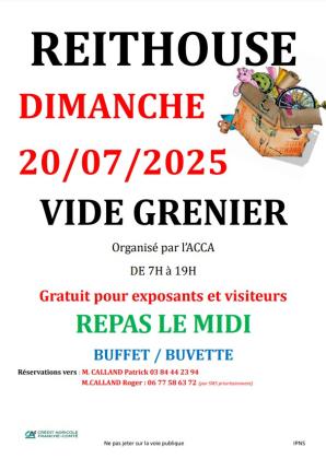 Brocante, Vide-greniers - Reithouse