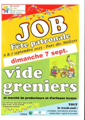 VIDE GRENIER JOB