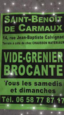 Brocante Vide-greniers de SAINT BENOIT DE CARMAUX