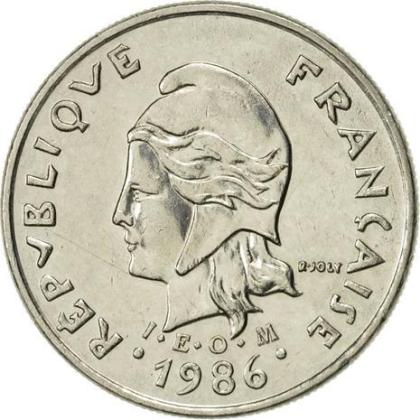 Pièce 10 francs Nouvelle Calédonie